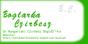 boglarka czirbesz business card